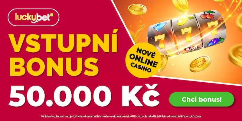 Luckybet casino - 50 000 Kč vstupní bonus